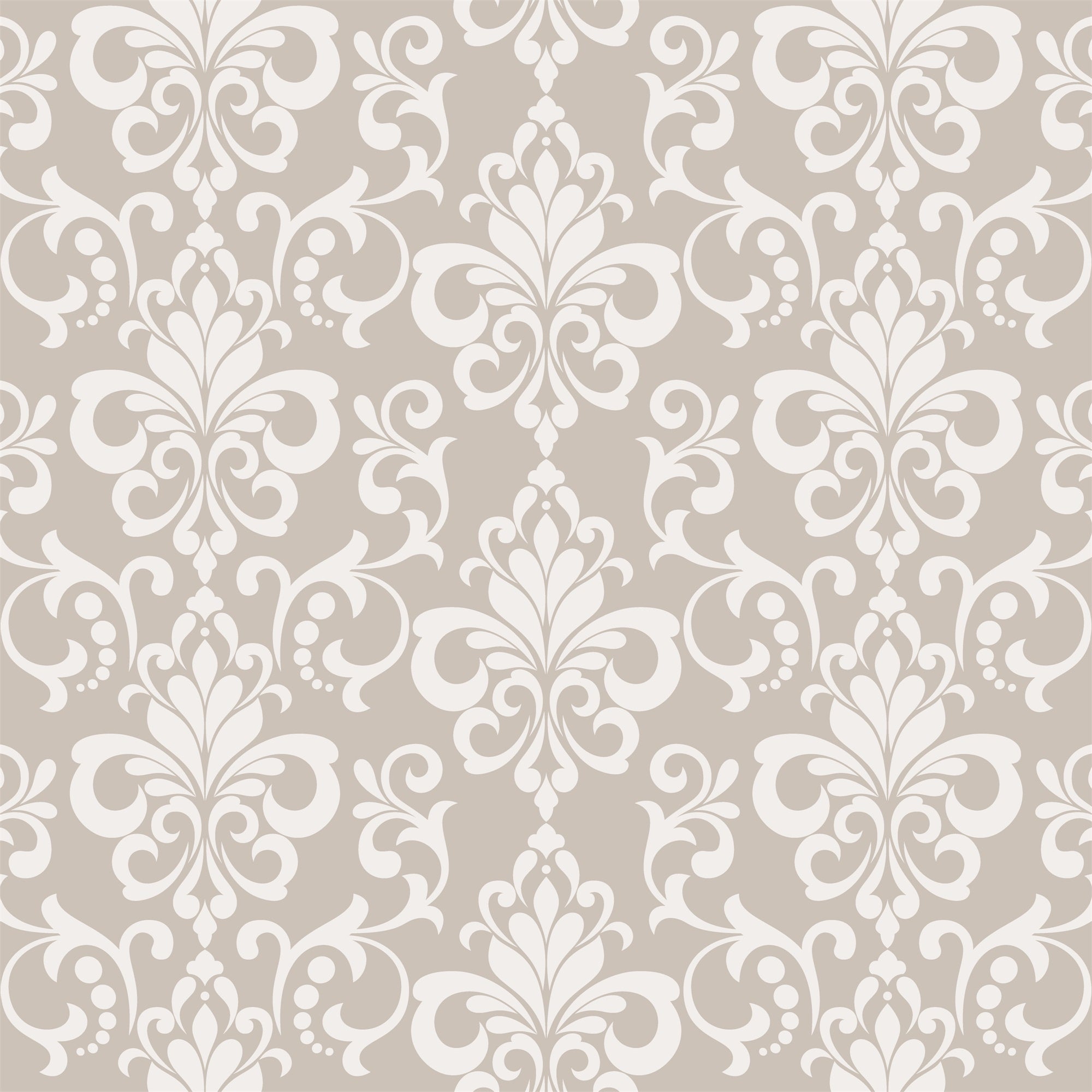 Toile de fond Damassé Beige,Clair Design Symétrique Royal BRP12-601