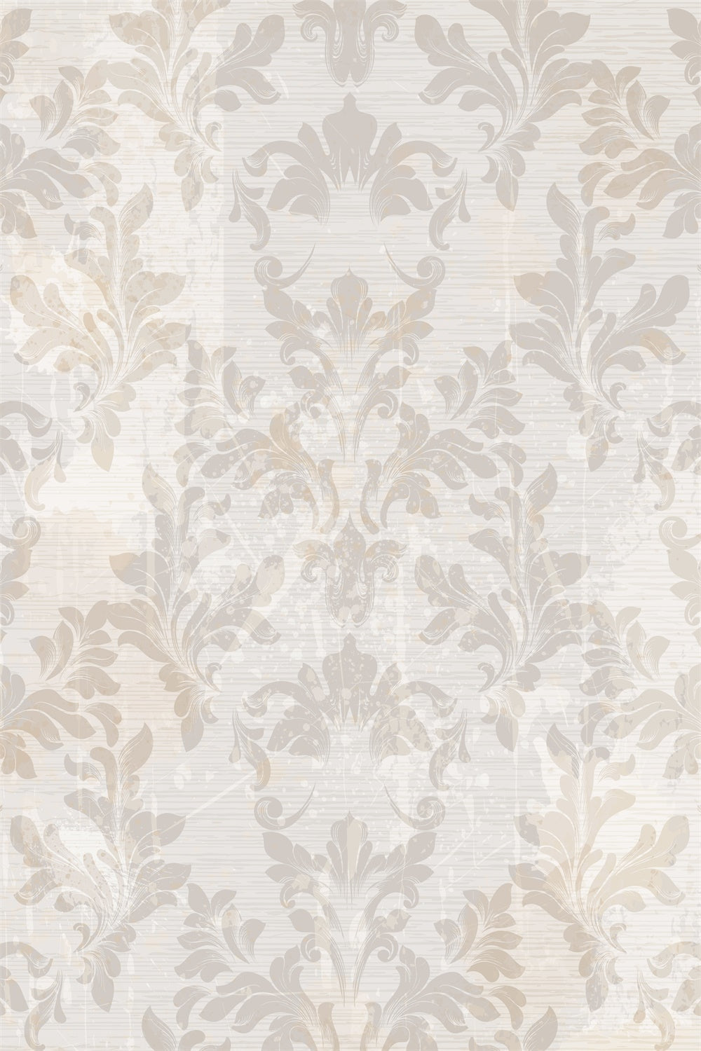 Toile de fond Damassé Vintage Beige,Motif Intriqué BRP12-603