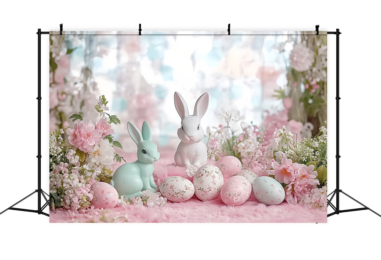 Fond Photo Pâques Fleurs Lapin Œuf BRP12-746