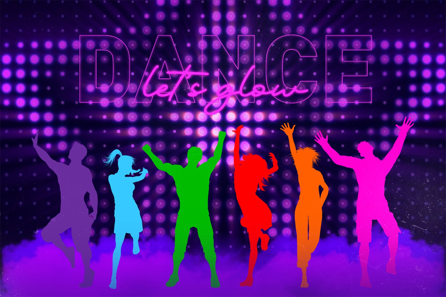 Toile de fond Photo Danse Personnalisable Sol Lumineux en Mouvement BRP4-213