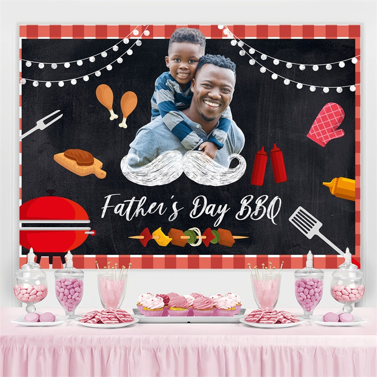 Toile de fond Fête des Pères BBQ Classique Personnalisée BRP4-78