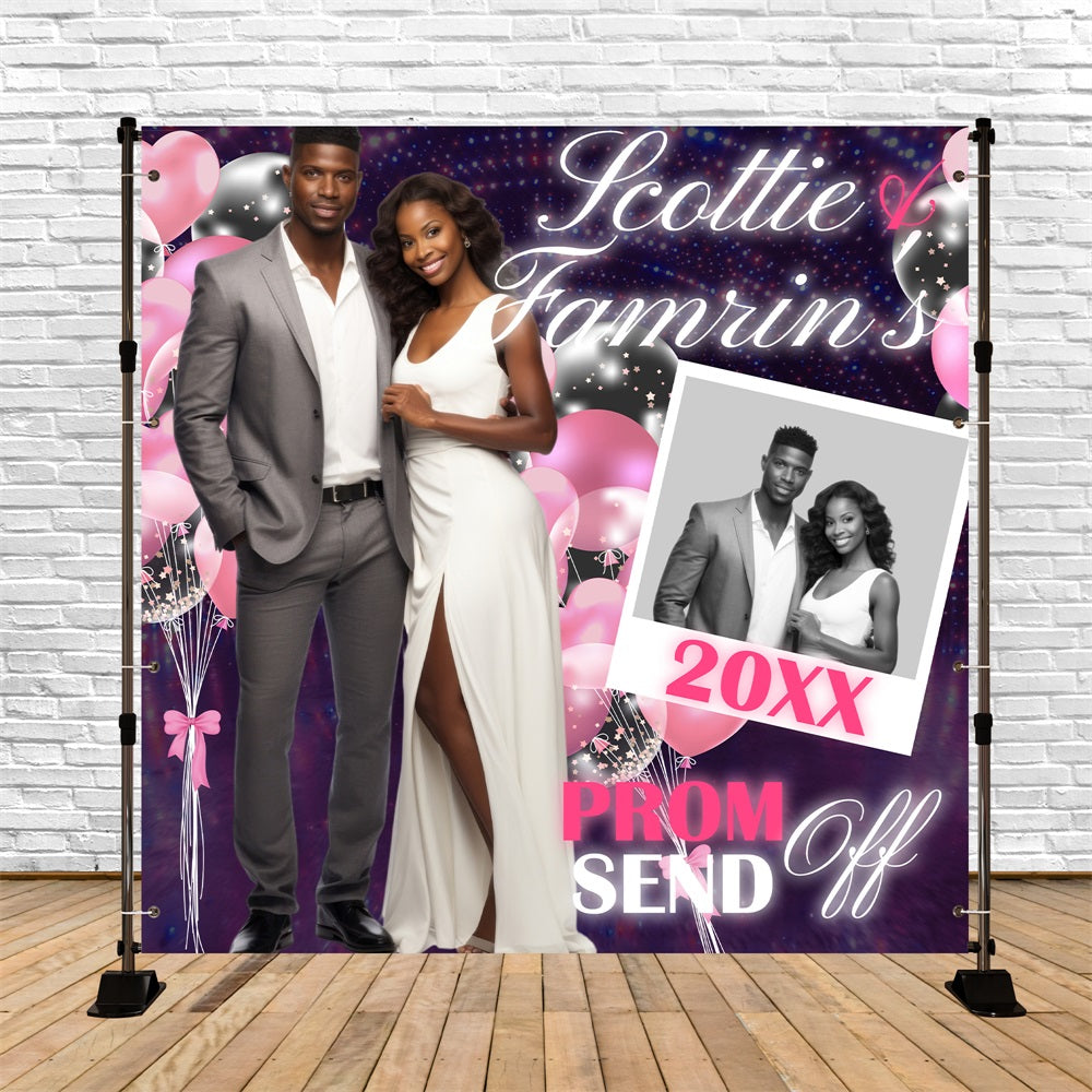 Toile de Fond de Bal 2025 Romance Ballon Célébration Personnalisée BRP5-219