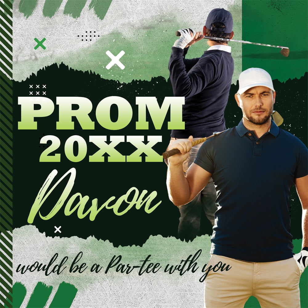 Toile de Fond de Bal Design Golf Ludique Personnalisée BRP5-240