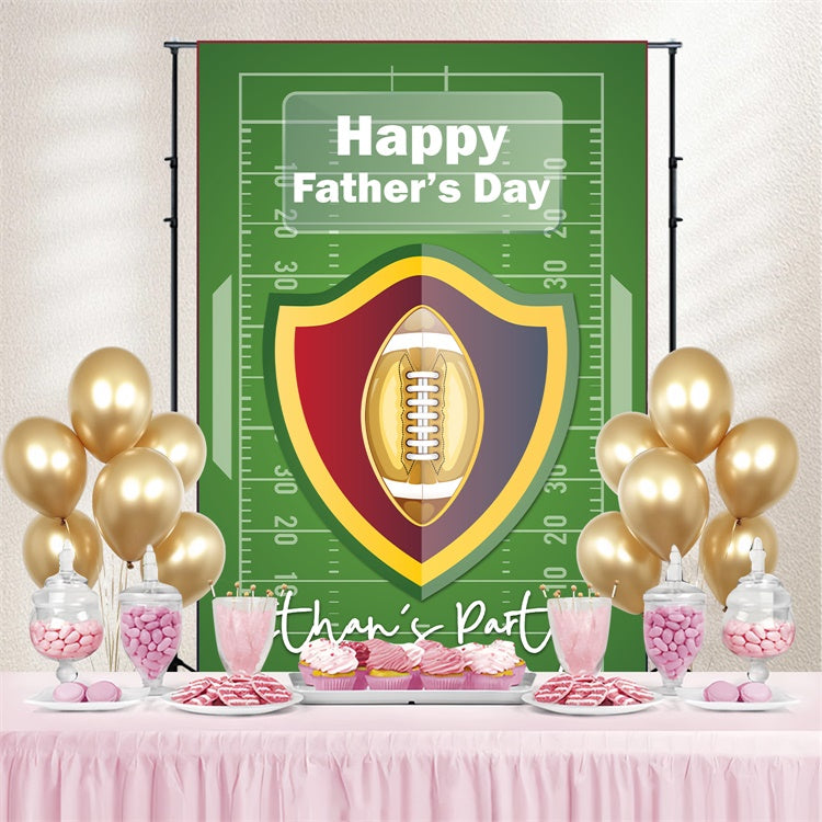 Toile de fond Fête des Pères Thème Football Personnalisée BRP5-34