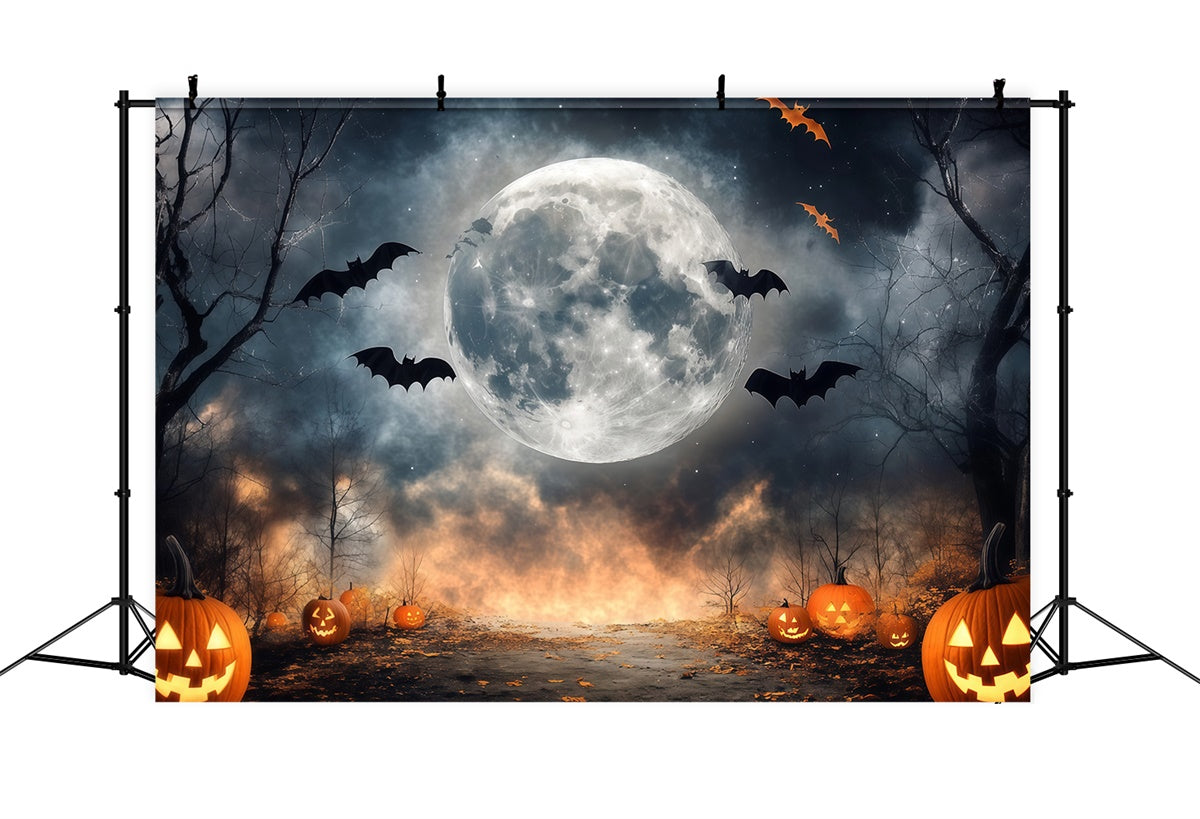 Toile de fond Photo Halloween Clairière Hantée au Clair de Lune BRP57-100
