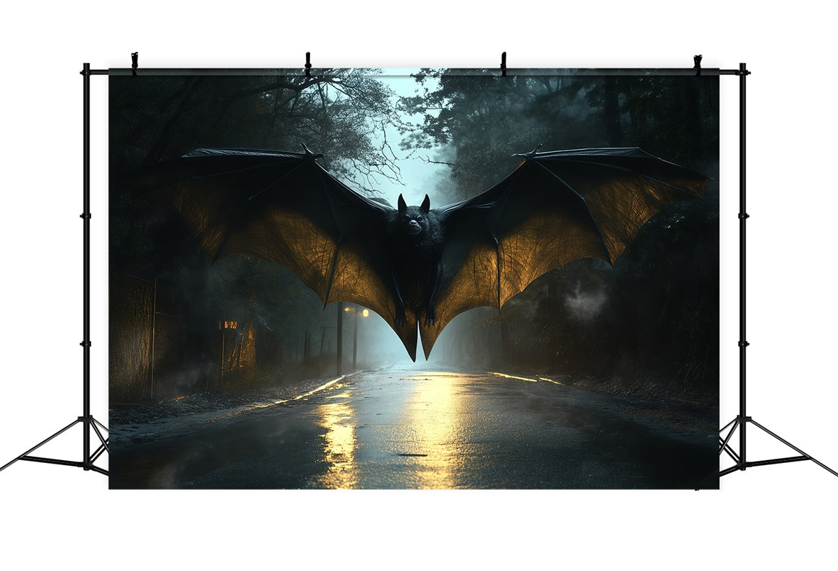 Toile de fond Halloween Descente de Chauve-souris Nocturne BRP57-108