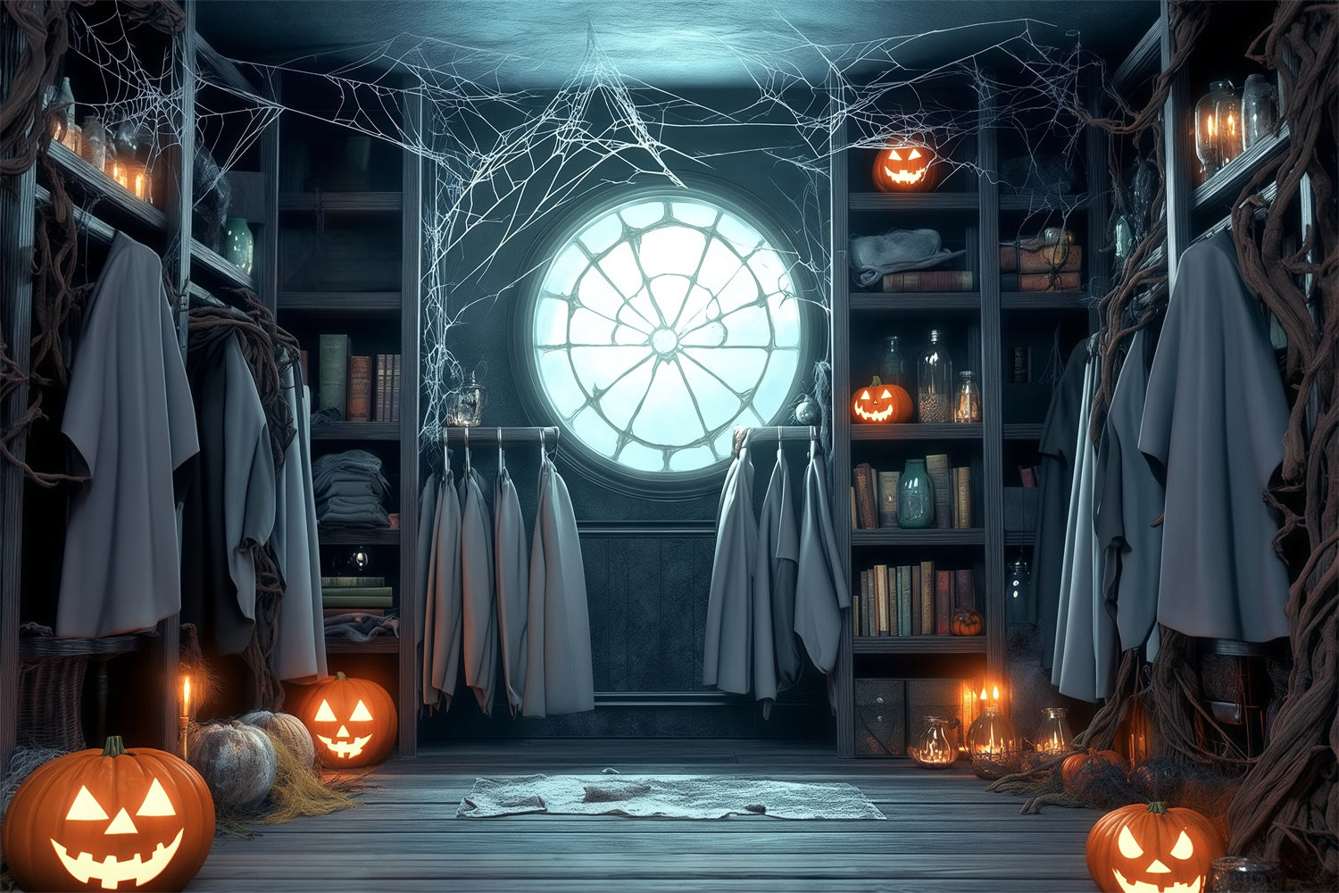 Toile de fond Halloween Loge Fantomatique BRP57-110