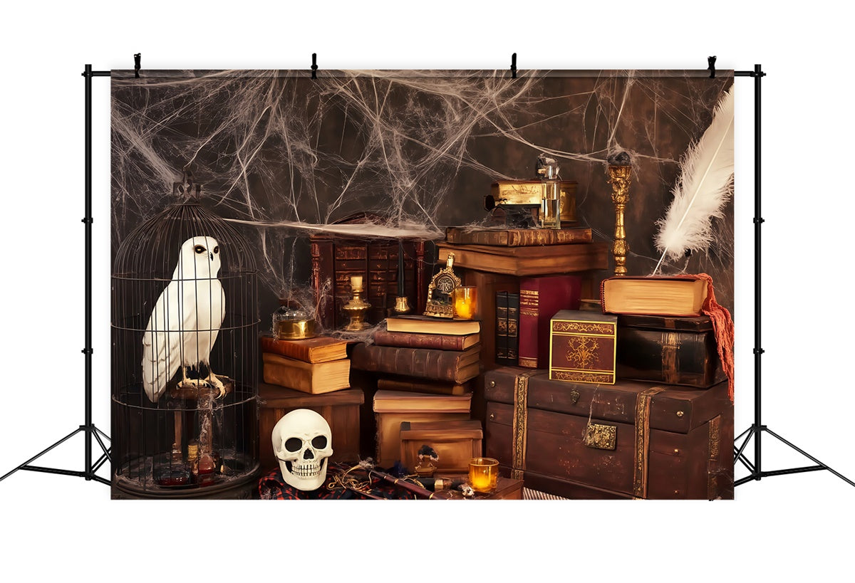 Toile de fond Halloween Sortilèges Crânes Bureau BRP57-114