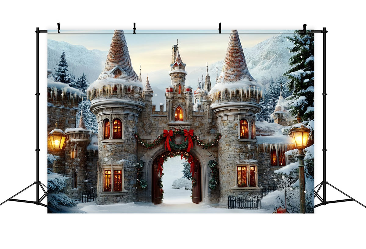 Toile de fond Noël Arche Festive du Château BRP57-118