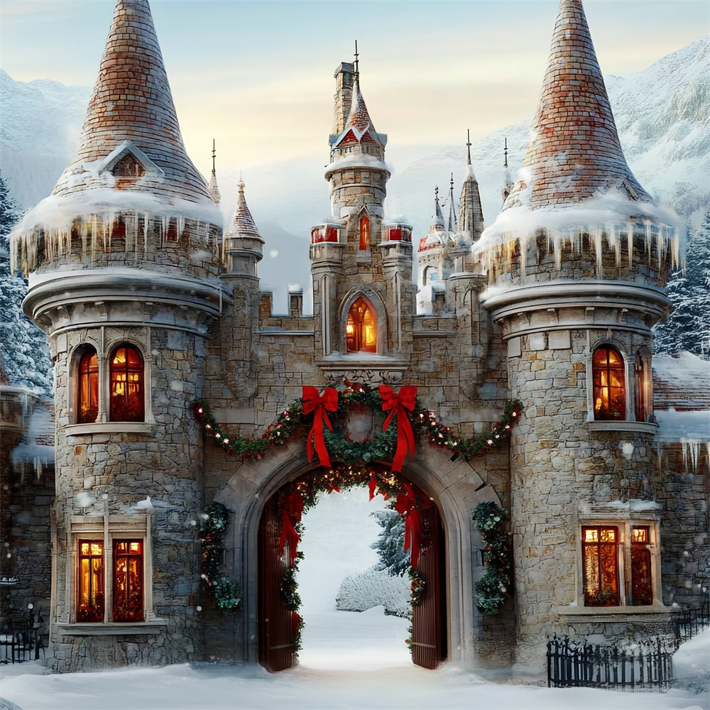 Toile de fond Noël Arche Festive du Château BRP57-118