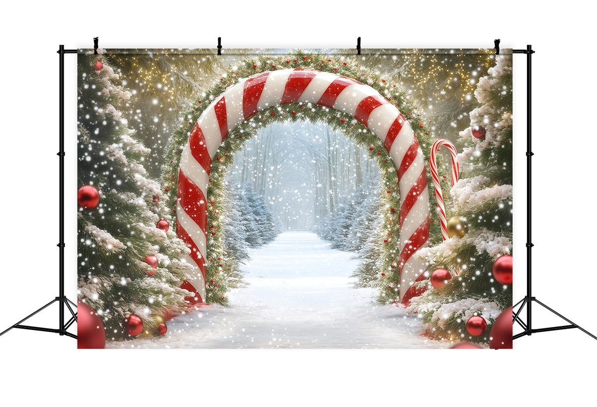Toile de fond Noël Forêt d’Hiver Sucre d’Orge BRP57-120