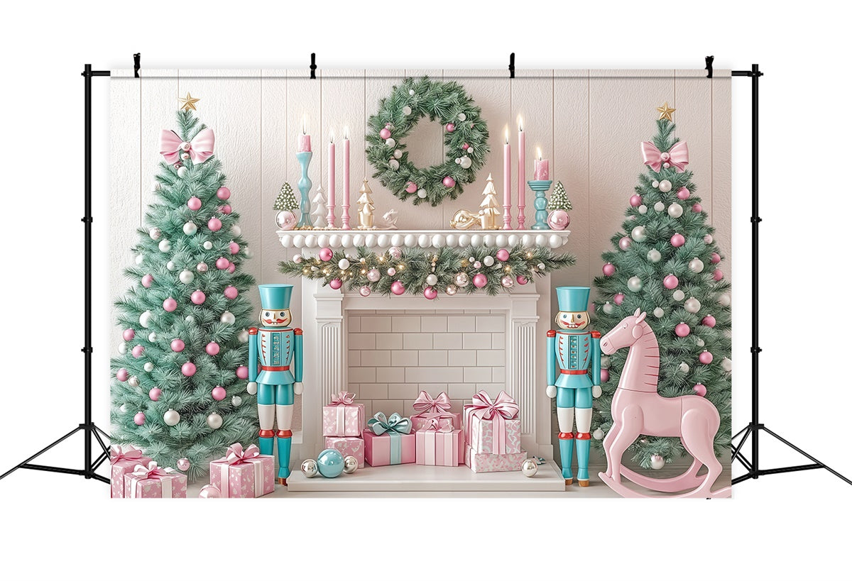 Toile de fond Noël Fantaisie Casse-Noisette Pastel BRP57-131