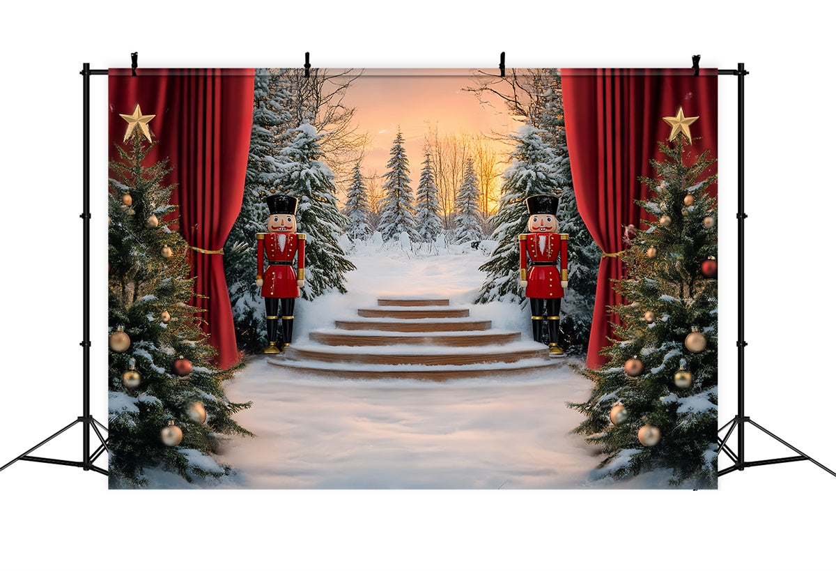 Toile de fond Noël Scène d’Hiver Casse-Noisette BRP57-149