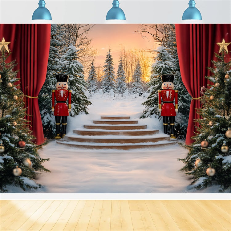 Toile de fond Noël Scène d’Hiver Casse-Noisette BRP57-149