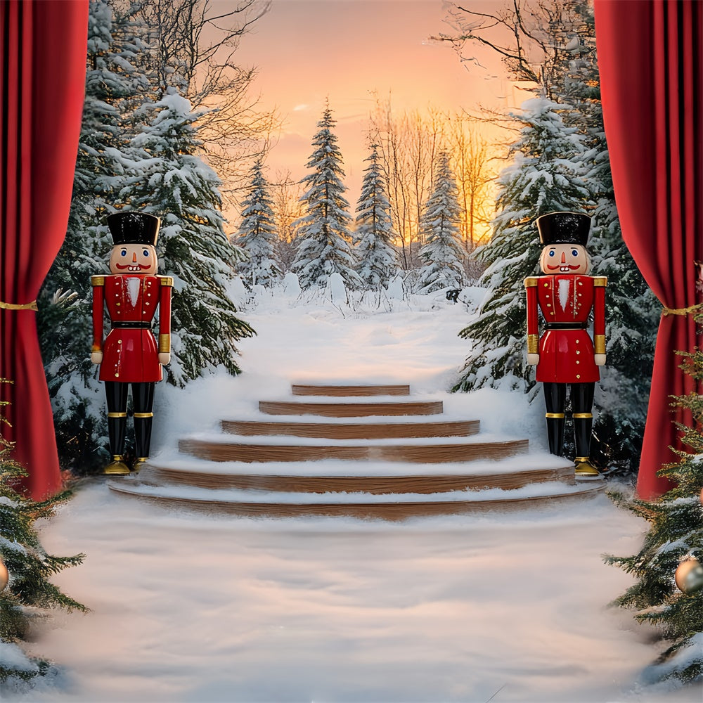 Toile de fond Noël Scène d’Hiver Casse-Noisette BRP57-149
