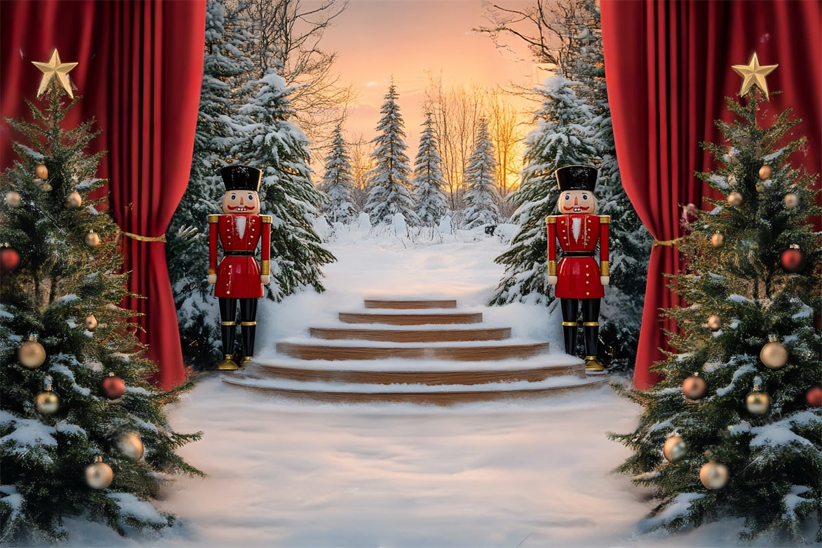 Toile de fond Noël Scène d’Hiver Casse-Noisette BRP57-149