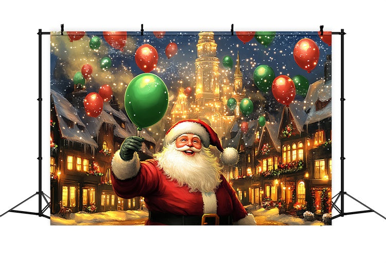 Toile de fond de Noël Parade de Ballons du Père Noël BRP57-162