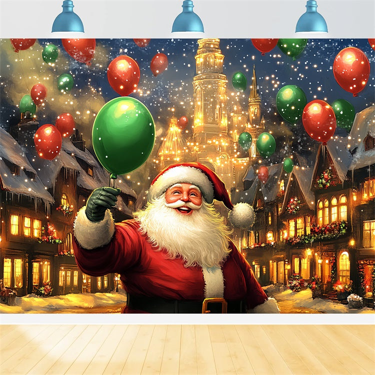 Toile de fond de Noël Parade de Ballons du Père Noël BRP57-162