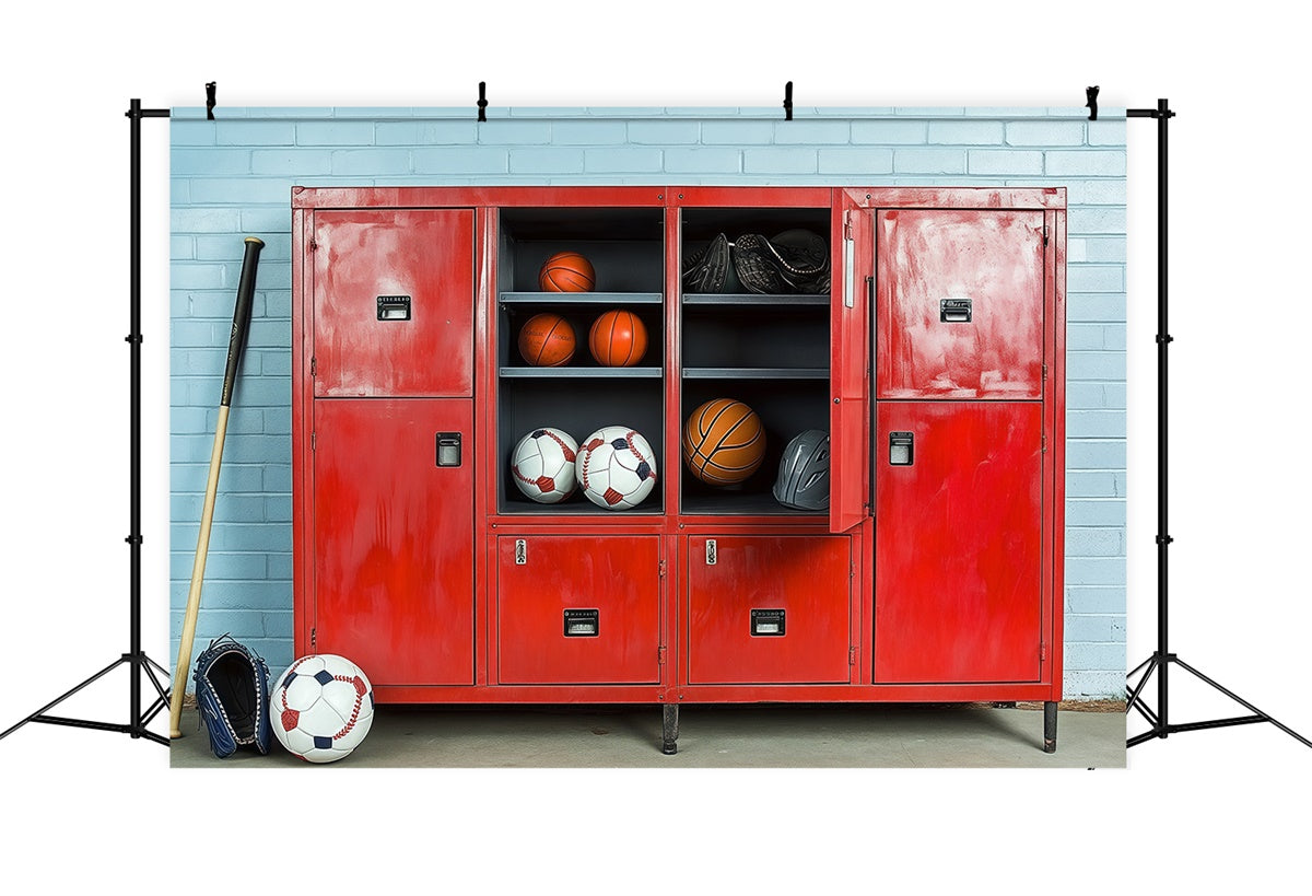 Toile de fond Photo École Équipement de Sport et Rangement BRP57-18