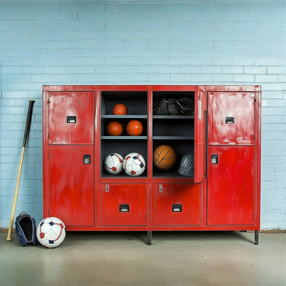 Toile de fond Photo École Équipement de Sport et Rangement BRP57-18