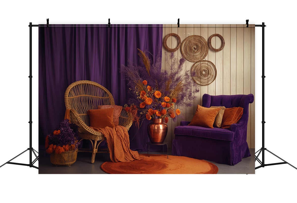 Toile de fond Photo Automne Salon Charme Récolte BRP57-186