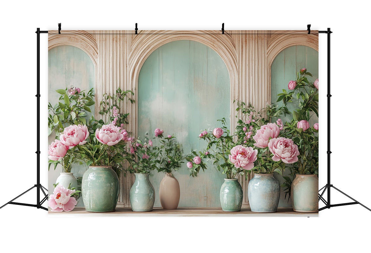 Toile de fond Photo Automne Vase Fleurs Automne BRP57-195
