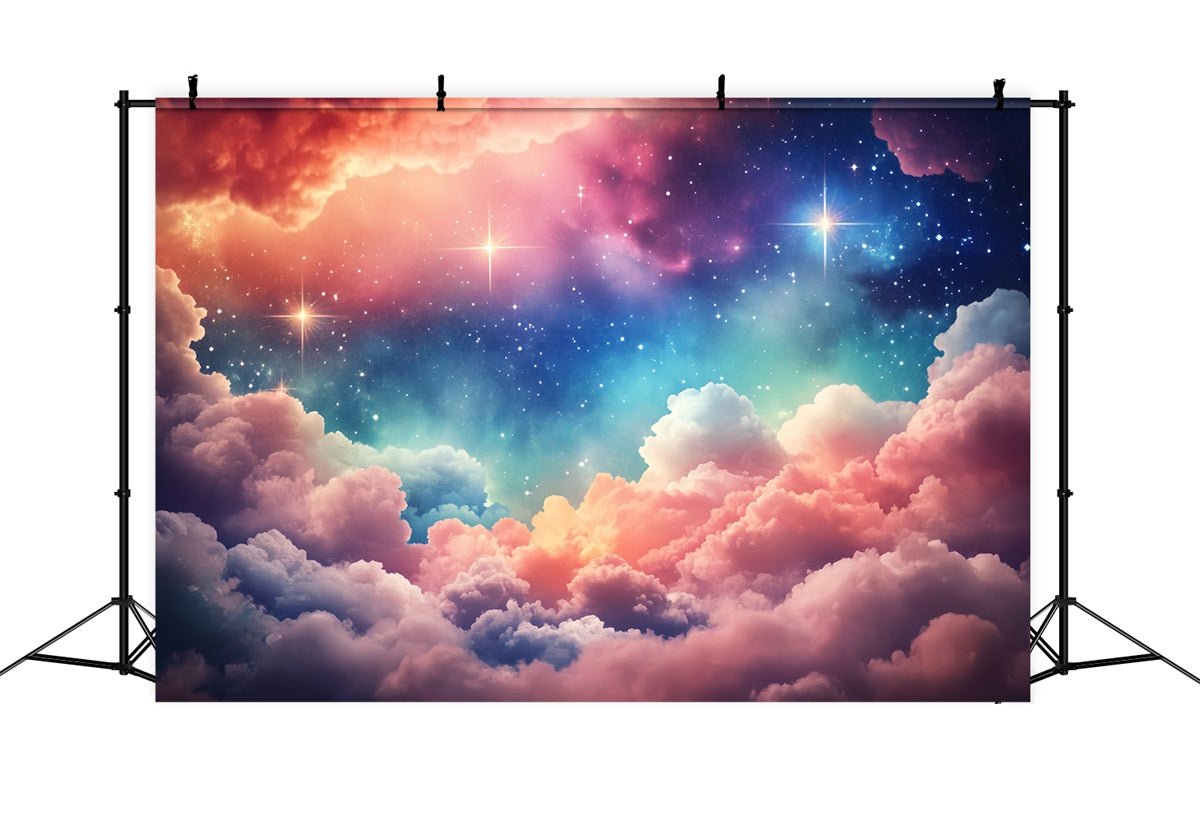 Toile de fond Nuage Ciel Bonbon Cosmique BRP57-208
