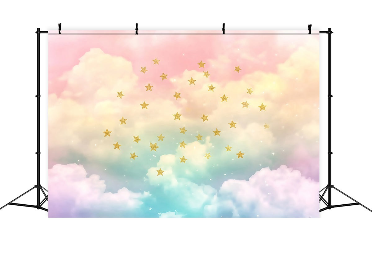 Toile de fond Nuage Pastel Étincelle BRP57-210