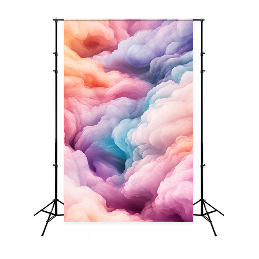 Toile de fond Nuage Arc-en-Ciel Brume Tourbillonnante BRP57-215