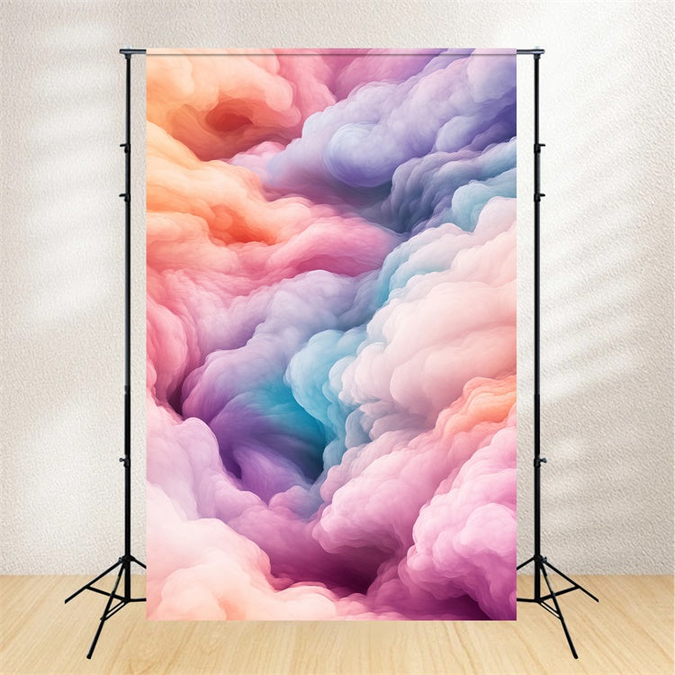 Toile de fond Nuage Arc-en-Ciel Brume Tourbillonnante BRP57-215