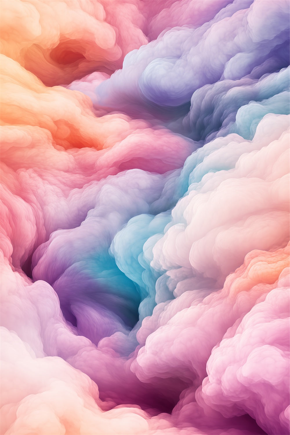 Toile de fond Nuage Arc-en-Ciel Brume Tourbillonnante BRP57-215