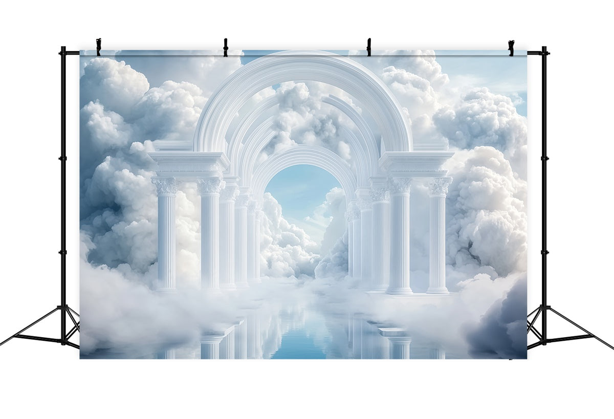Toile de fond Nuages Arche Palais Céleste BRP57-216