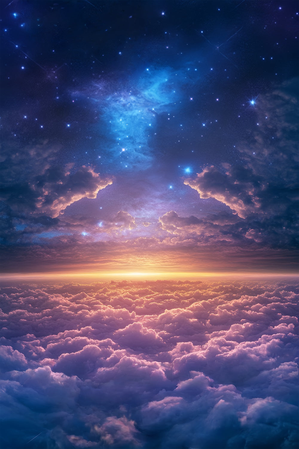 Toile de fond Ciel Nuageux Horizon Rêve Étincelle BRP57-233