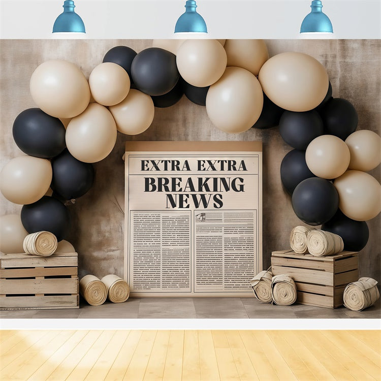 Fond studio enfant Style Presse Vintage Moderne BRP57-239