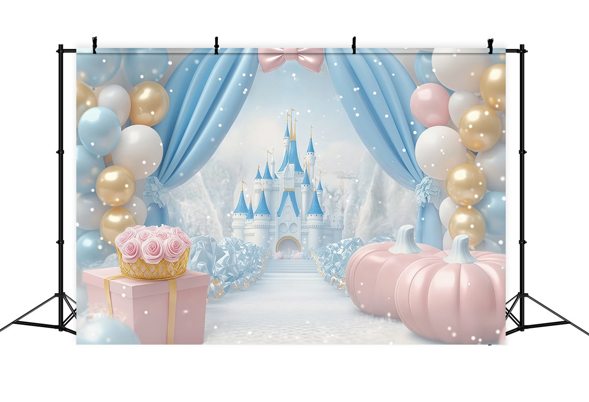 Toile de fond photo bébé Château Ballon Rêve BRP57-244
