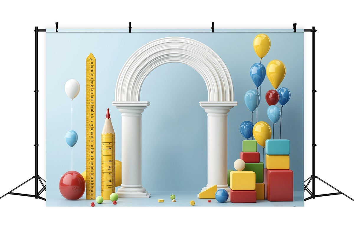 Toile de fond Scolaire Arche d’Apprentissage Fantaisiste BRP57-26