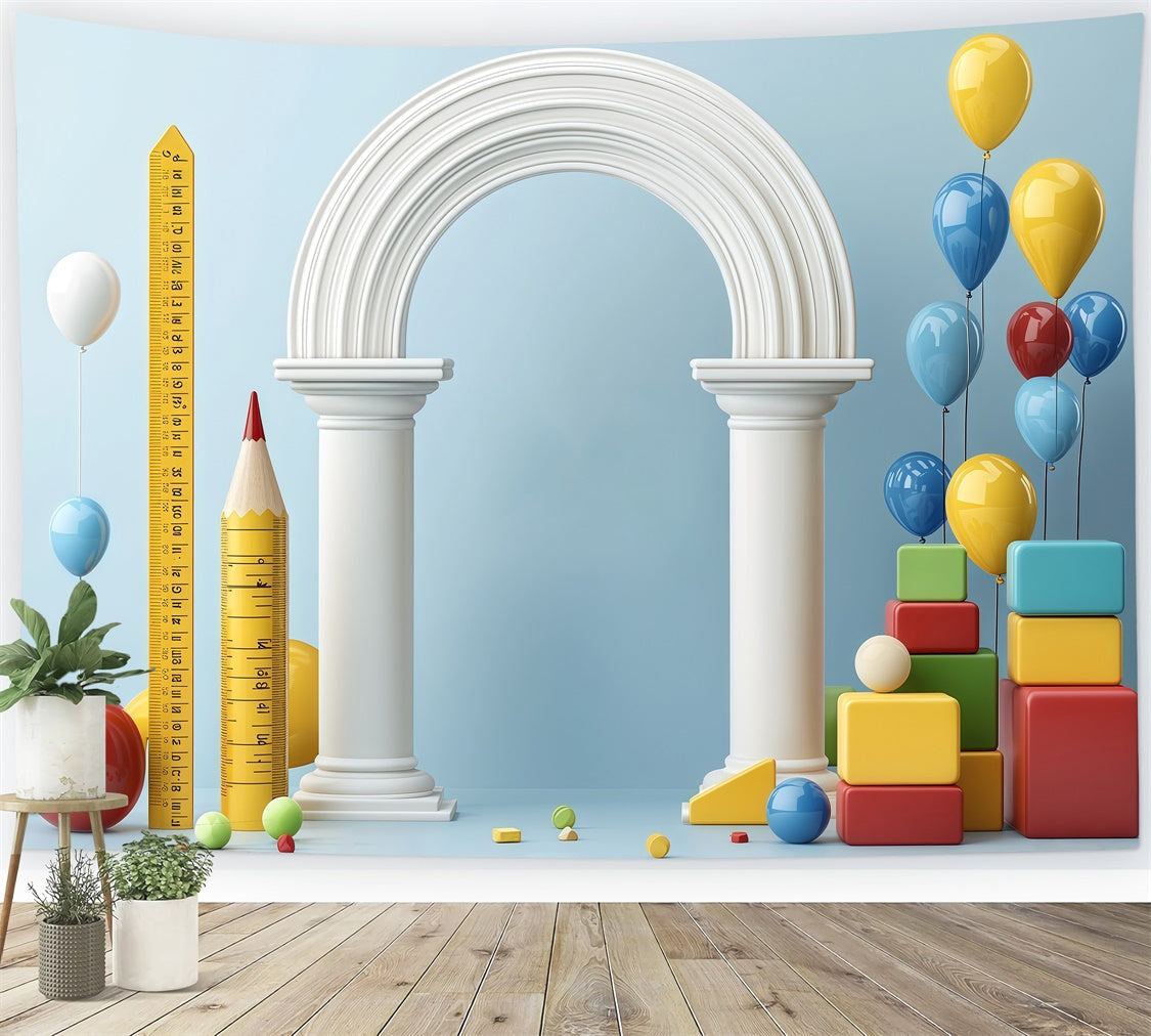 Toile de fond Scolaire Arche d’Apprentissage Fantaisiste BRP57-26