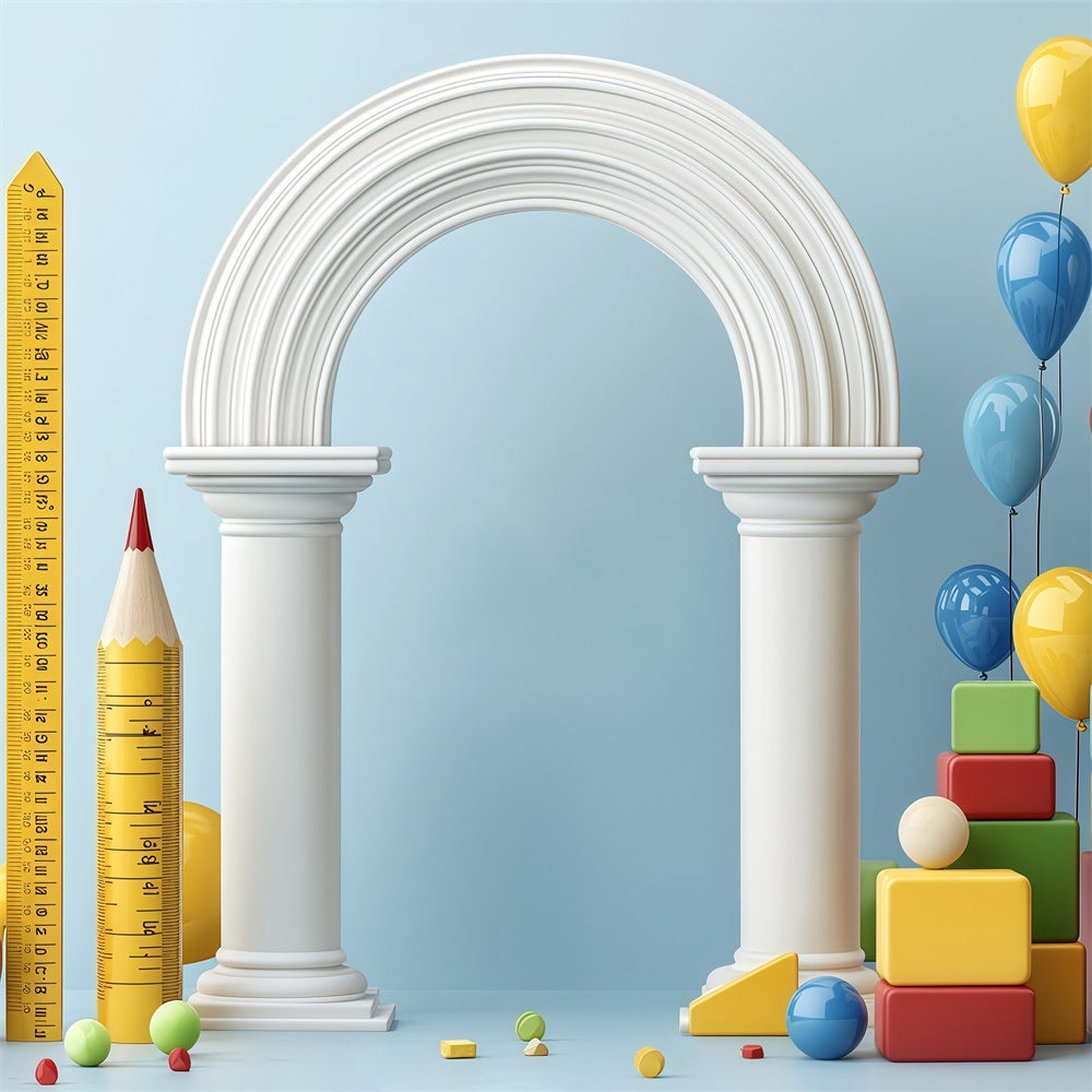 Toile de fond Scolaire Arche d’Apprentissage Fantaisiste BRP57-26
