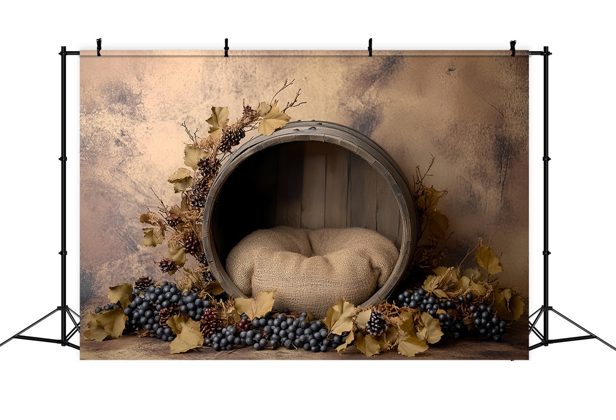 Fond studio photo enfant Récolte de Raisin Berceau BRP57-266