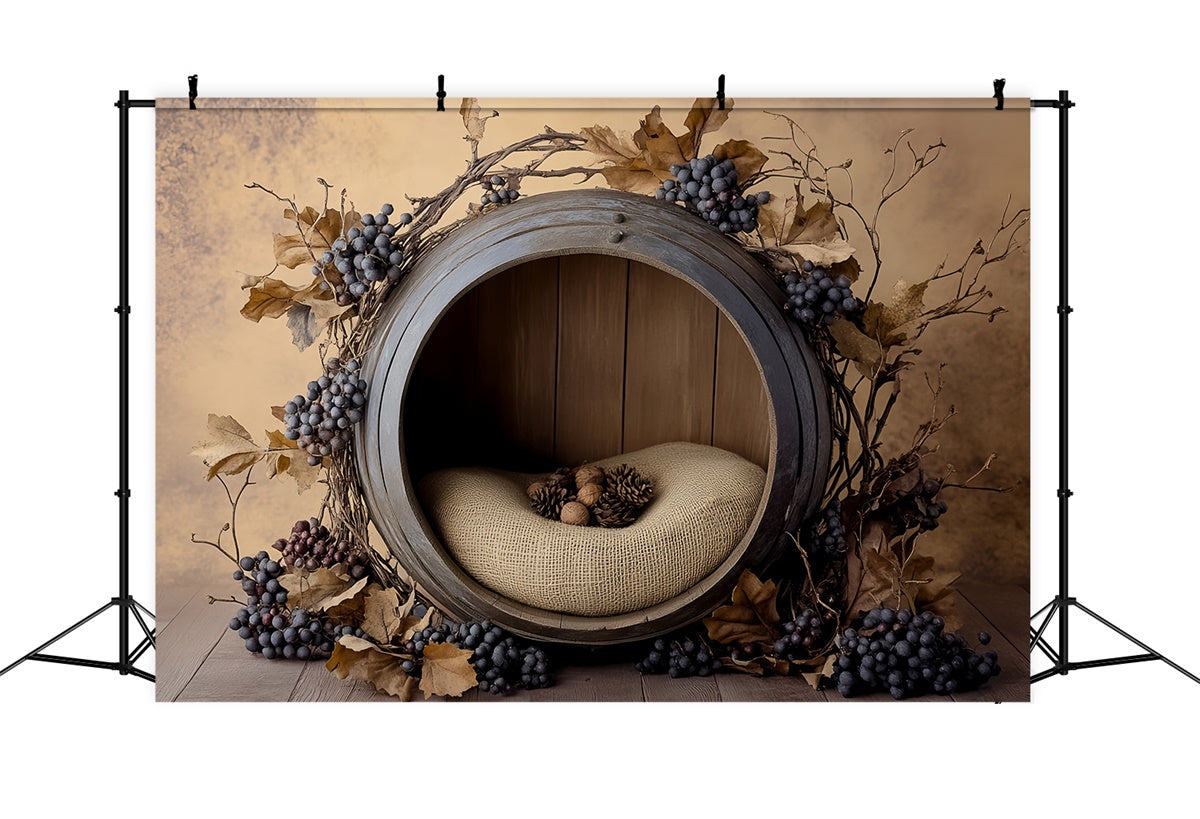 Fond studio photo bébé Vignoble Berceau Bébé BRP57-267