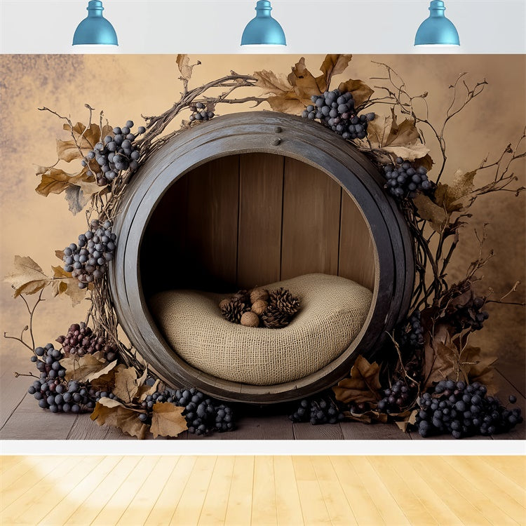 Fond studio photo bébé Vignoble Berceau Bébé BRP57-267