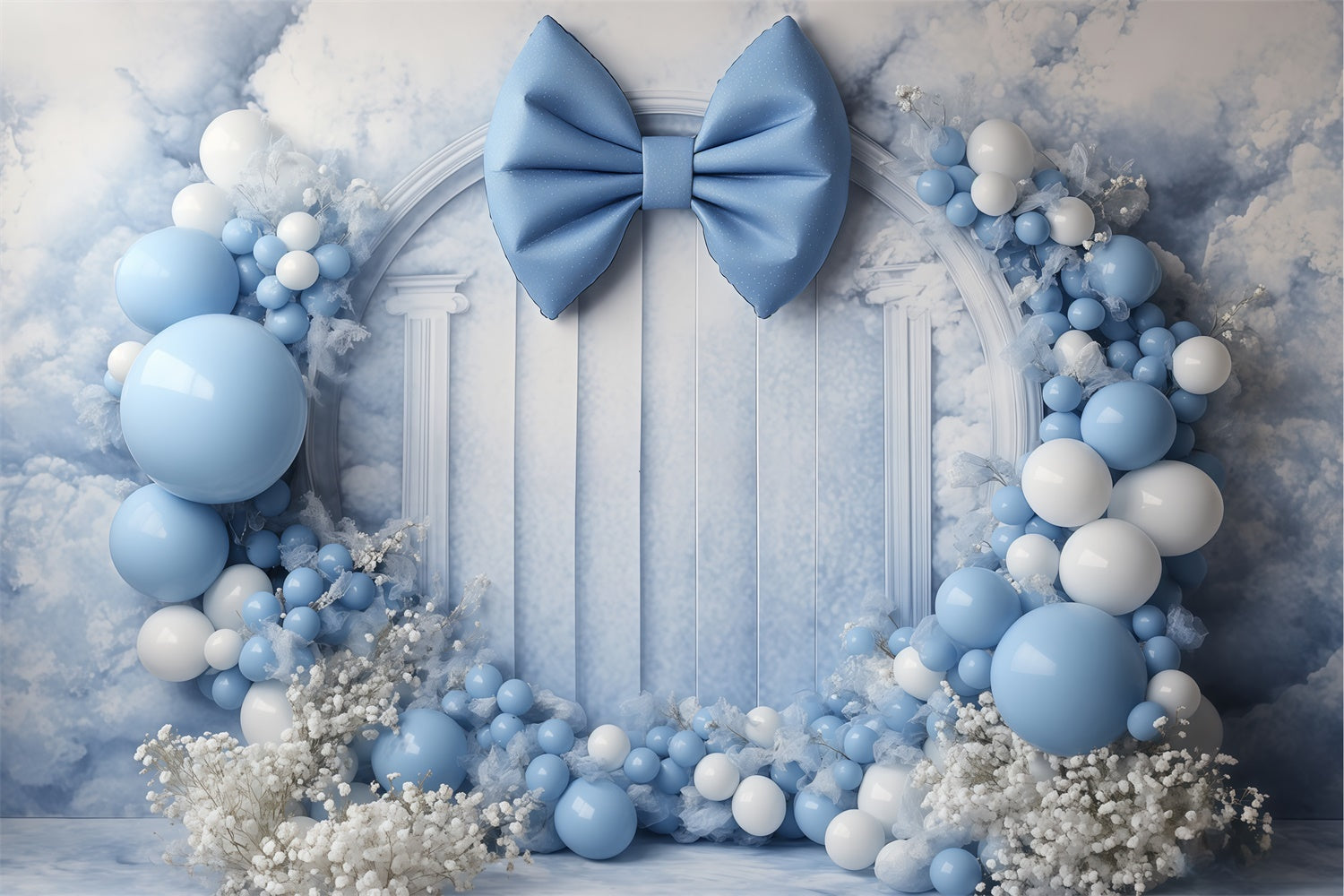 Fond studio bébé Arche Bleue Fantaisie BRP57-281