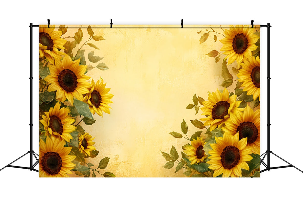Fond studio enfant Bordure Tournesol Doux BRP57-287