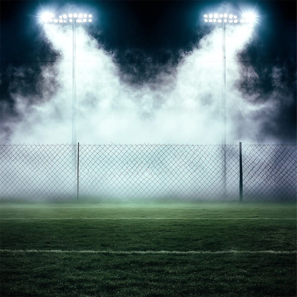Toile de fond Photo Sport Lumières de Match Brumeuses BRP57-292