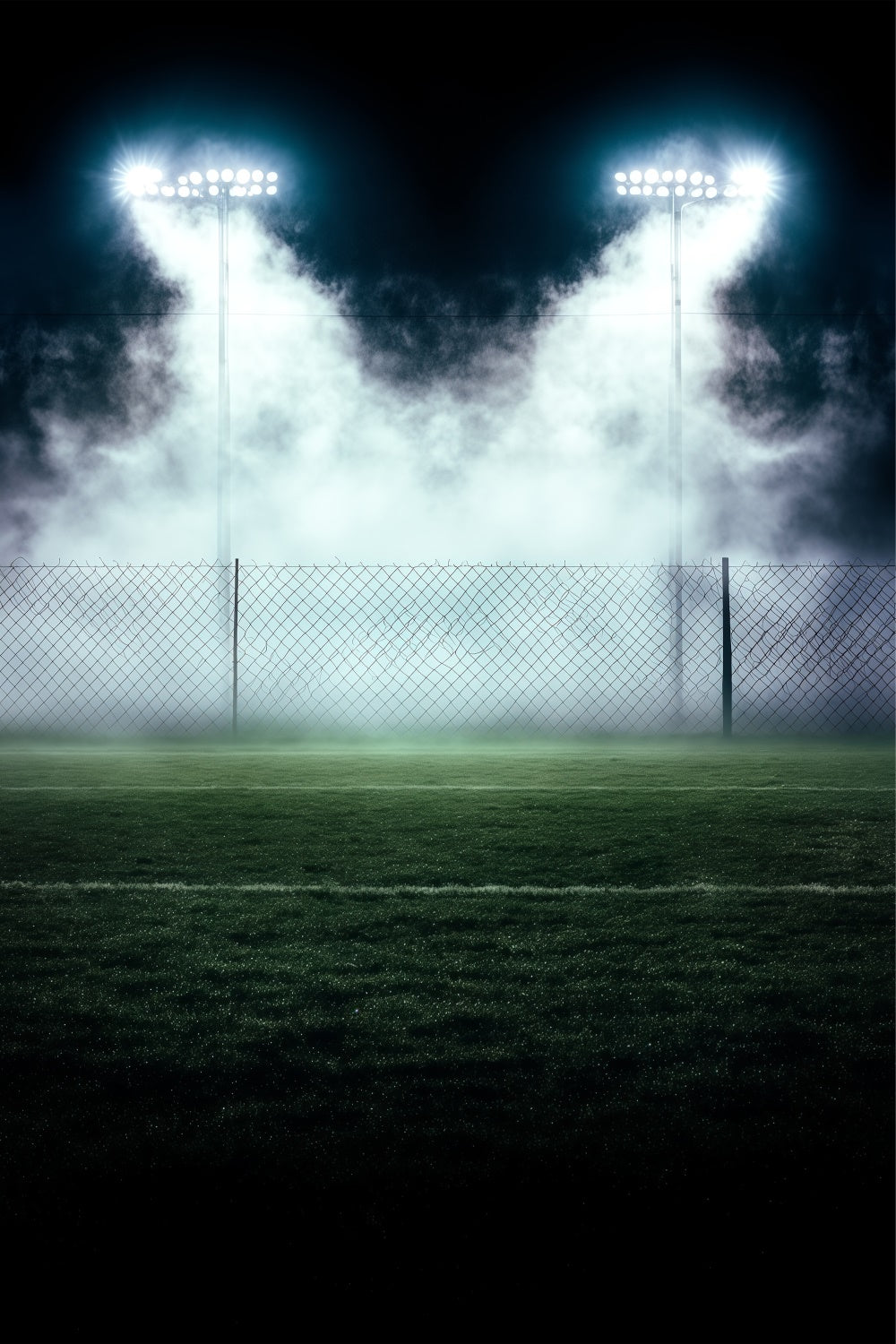 Toile de fond Photo Sport Lumières de Match Brumeuses BRP57-292