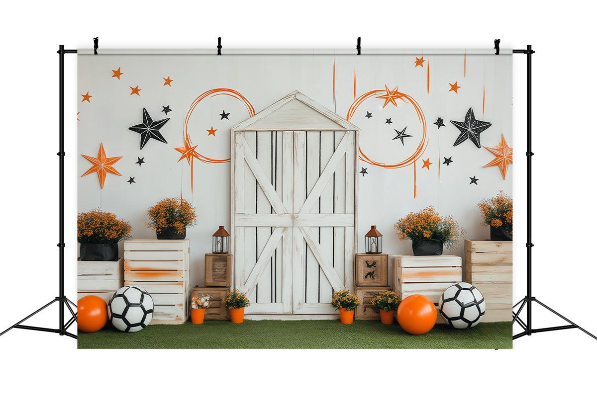 Toile de fond Photo Sport Fête Football Grange BRP57-298