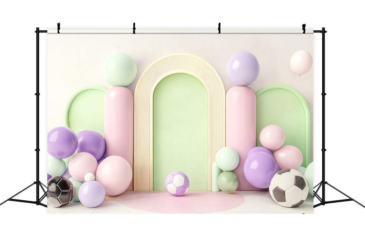 Toile de fond Photo Sport Fête Ballons Football BRP57-304