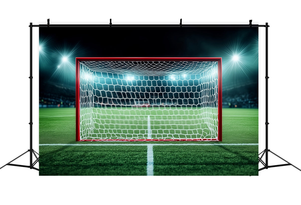 Toile de fond Terrain Football Tir au But Minuit BRP57-305