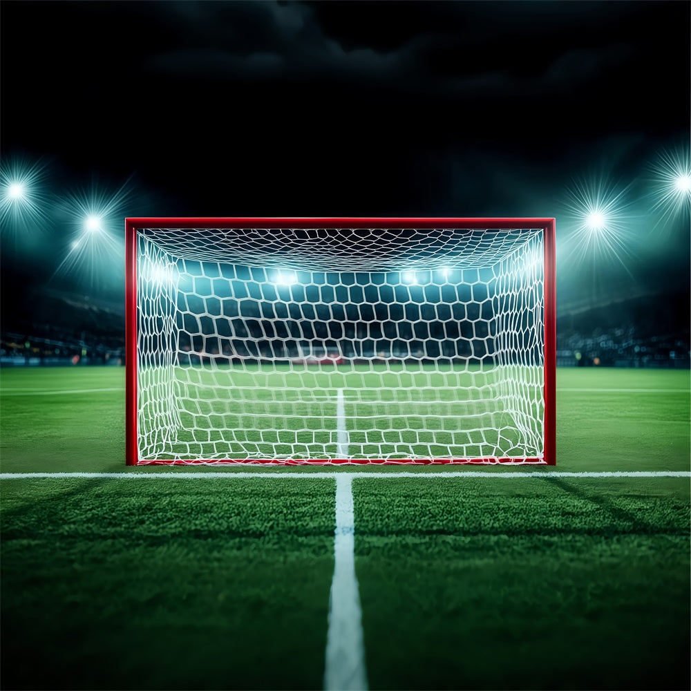 Toile de fond Terrain Football Tir au But Minuit BRP57-305