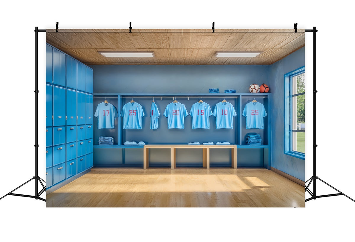 Toile de fond Thème Sport Vestiaire du Joueur BRP57-312